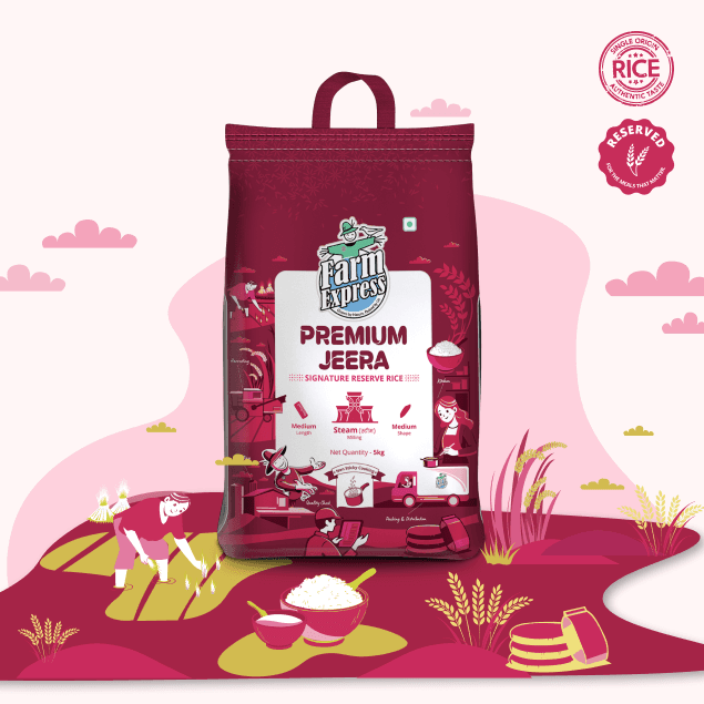 Premium Jeera rice pack — front
